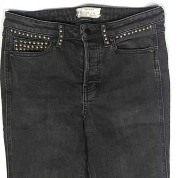 NWOT Free People Studded Ankle Skinny Jeans size 28 - Picture 4 of 9